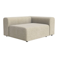Beige modern sofa with a minimalistic design and soft texture. Perfect for contemporary living spaces.
