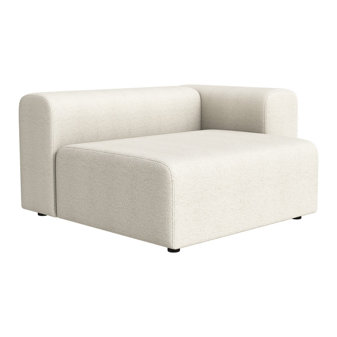 Beige modular sofa with a textured, contemporary design and clean lines, perfect for modern living spaces.