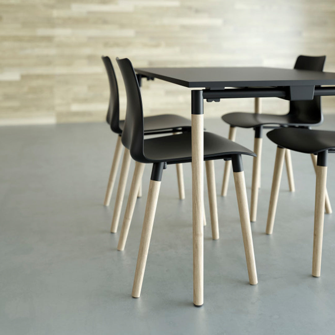 Tube Wood Folding Table