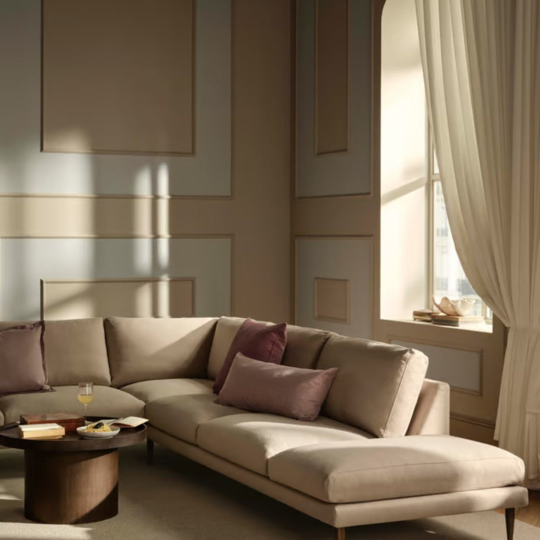Veneda Slim 5-Seater Corner Sofa w/ Open End