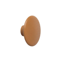 Brown oval knob with a textured surface and a smooth finish, ideal for modern home decor.