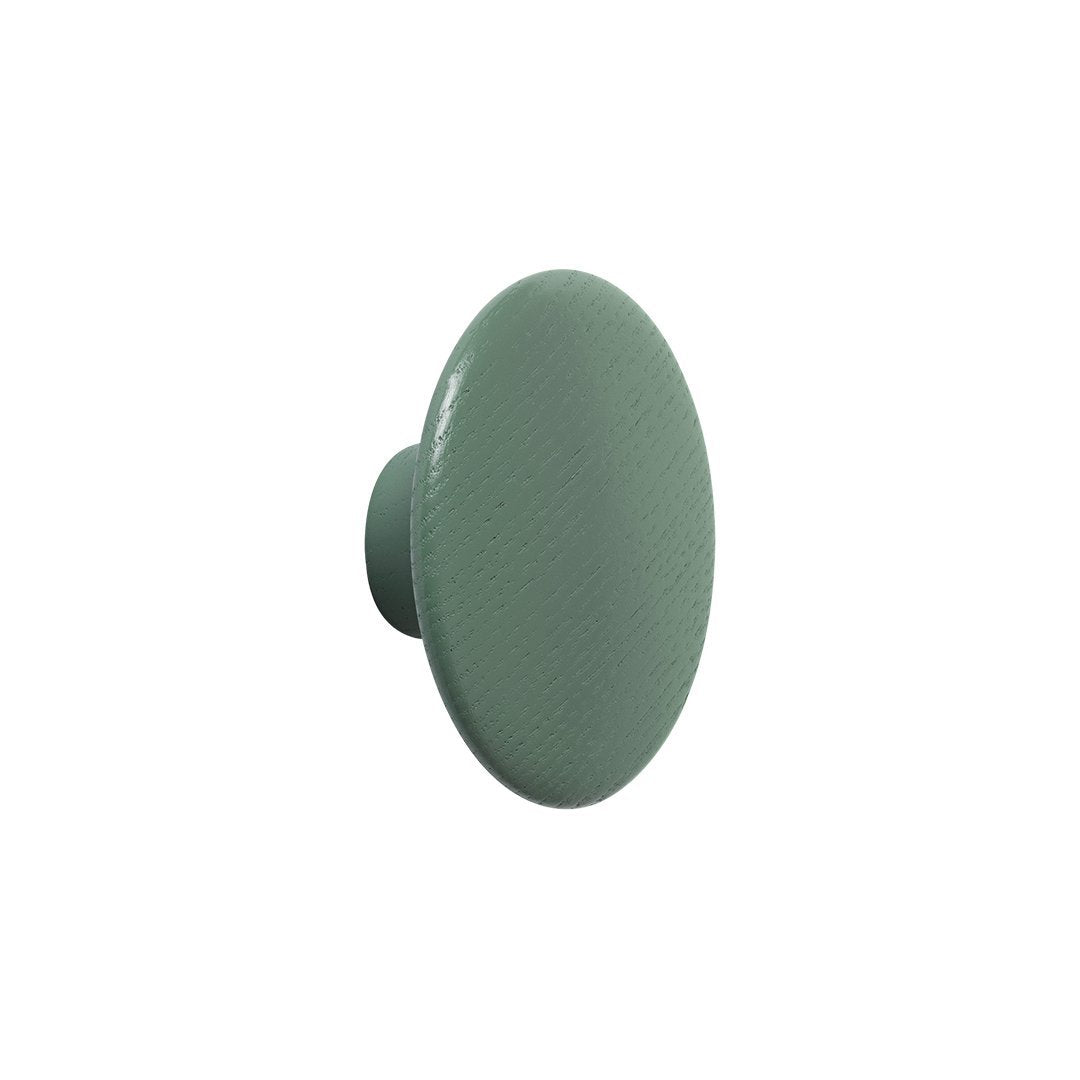 Mint green round cabinet knob with a smooth finish, perfect for modern home decor accents.