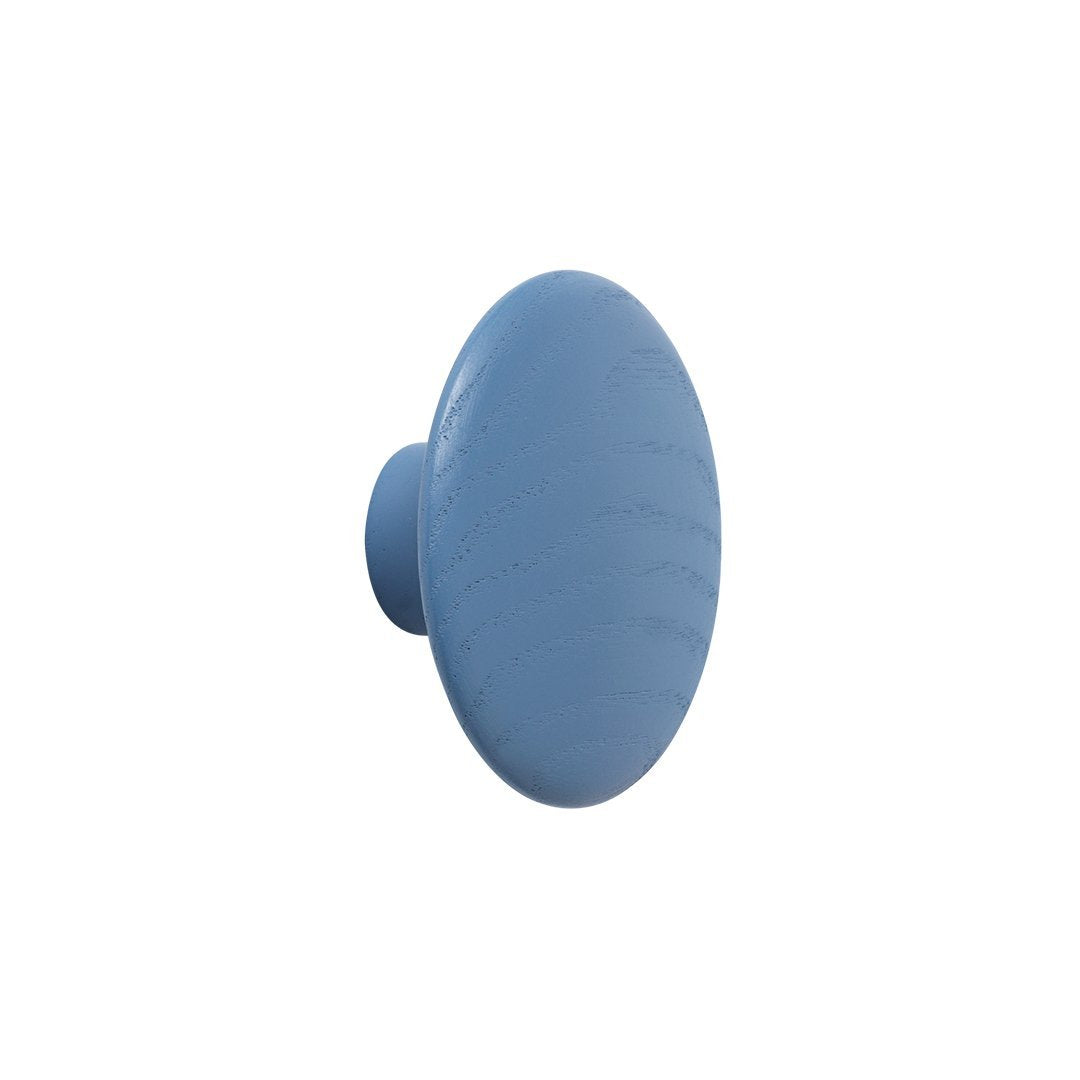 Ceramic oval knob in soft blue with a subtle textured finish, perfect for modern decor.